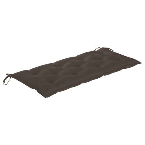 Sklopiva vrtna klupa s jastukom 118 cm od bambusa - Sivo-smeđa 120 x 50 x 7 cm 1 Cijena
