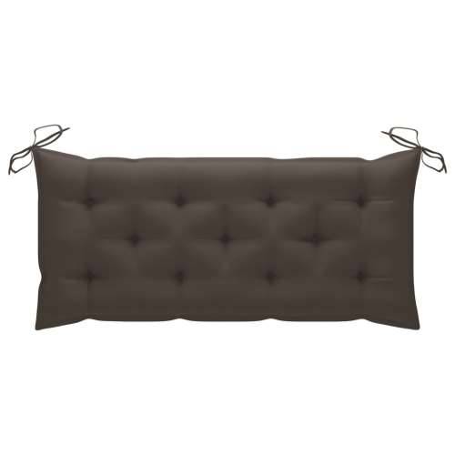 Sklopiva vrtna klupa s jastukom 118 cm od bambusa - Sivo-smeđa 120 x 50 x 7 cm 1 Cijena