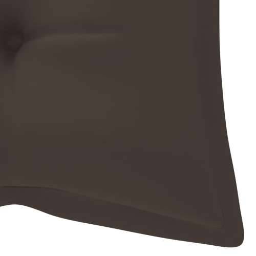 Sklopiva vrtna klupa s jastukom 118 cm od bambusa - Sivo-smeđa 120 x 50 x 7 cm 1 Cijena