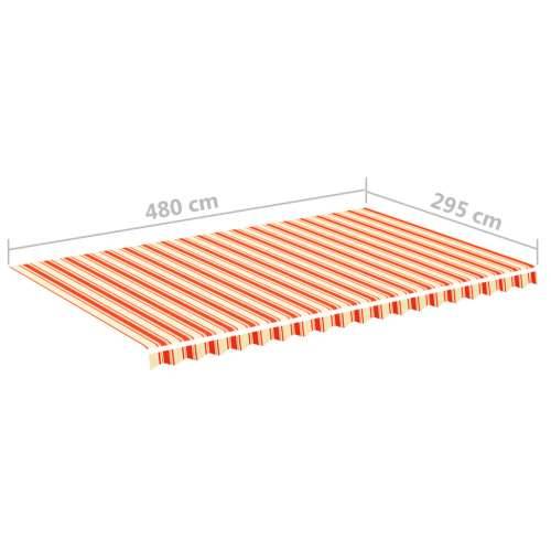 Platno za tendu - Zamjenska tkanina za tendu žuto-narančasta 5 x 3 m - Šareni 500 x 300 cm 1 Cijena