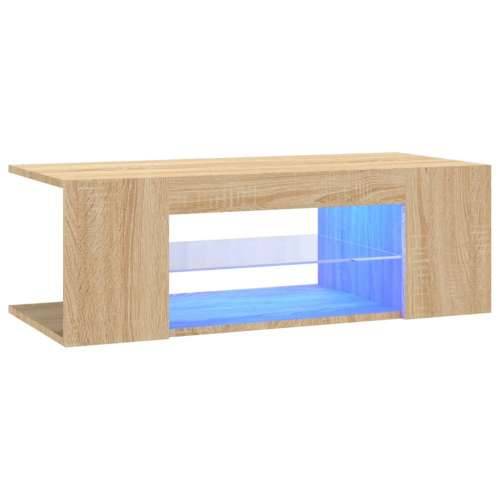 TV ormarić s LED svjetlima boja hrasta sonome 90 x 39 x 30 cm - sonoma hrast 1 Cijena