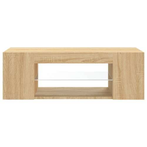 TV ormarić s LED svjetlima boja hrasta sonome 90 x 39 x 30 cm - sonoma hrast 1 Cijena