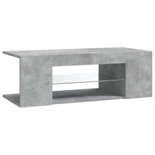 TV ormarić s LED svjetlima siva boja betona 90 x 39 x 30 cm - Beton siva 1 Cijena