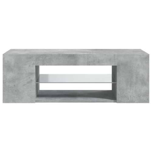 TV ormarić s LED svjetlima siva boja betona 90 x 39 x 30 cm - Beton siva 1 Cijena