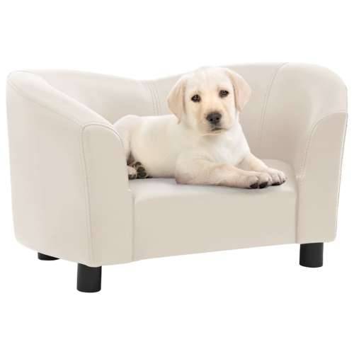 Sofa za pse krem 67 x 41 x 39 cm od umjetne kože Cijena