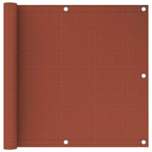 Balkonski zastor terakota 90 x 400 cm HDPE - Terakota 90 x 400 cm Cijena
