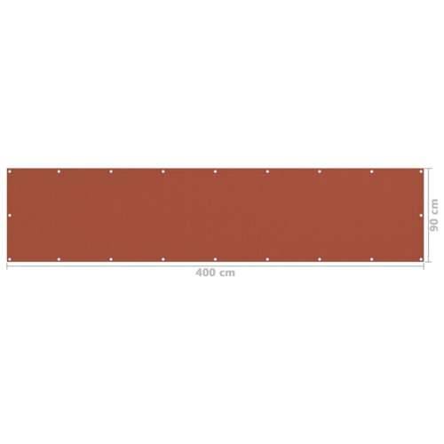 Balkonski zastor terakota 90 x 400 cm HDPE - Terakota 90 x 400 cm Cijena