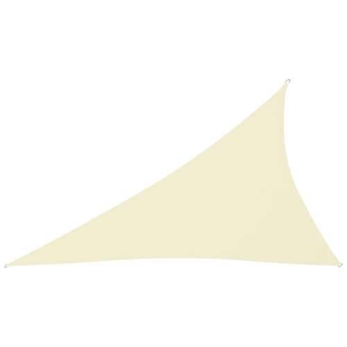 Jedro protiv sunca od tkanine Oxford trokutasto 4x5x6,4 m krem