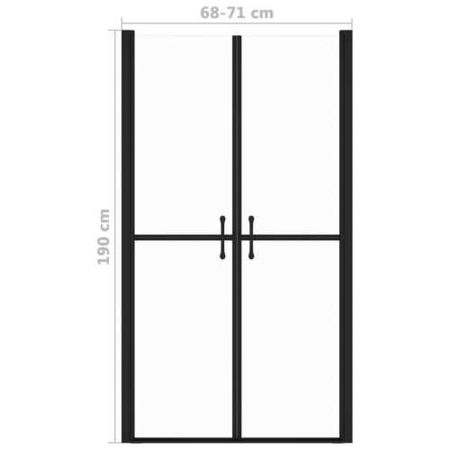 Vrata za tuš-kabinu prozirna ESG (68 - 71) x 190 cm Cijena