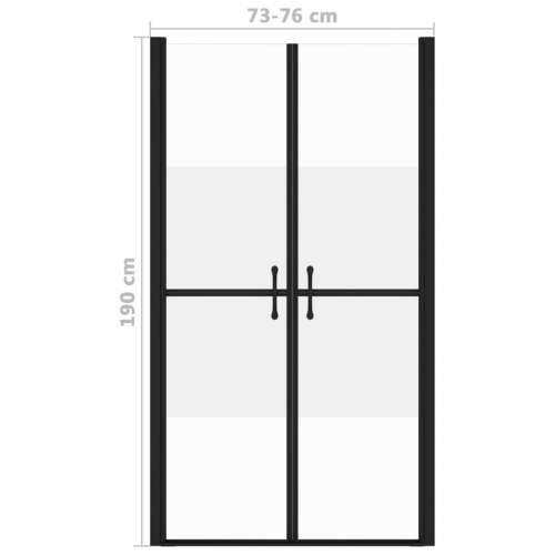 Vrata za tuš-kabinu napola matirana ESG (73 - 76) x 190 cm Cijena