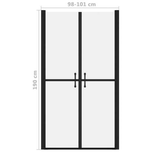 Vrata za tuš-kabinu matirana ESG (98 - 101) x 190 cm Cijena