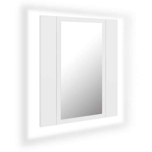 LED kupaonski ormarić s ogledalom bijeli 40x12x45 cm akrilni Cijena