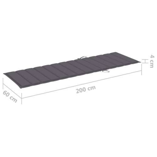 Vrtna ležaljka za 2 osobe s jastucima masivno bagremovo drvo - Antracit 200 x 123 x 85 cm 1 Cijena