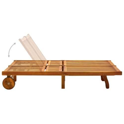 Vrtna ležaljka za 2 osobe s jastucima masivno bagremovo drvo - Krema 200 x 123 x 85 cm 1 Cijena