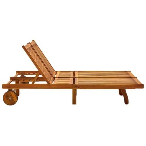 Vrtna ležaljka za 2 osobe s jastucima masivno bagremovo drvo - Zelena 200 x 123 x 85 cm 1 Cijena