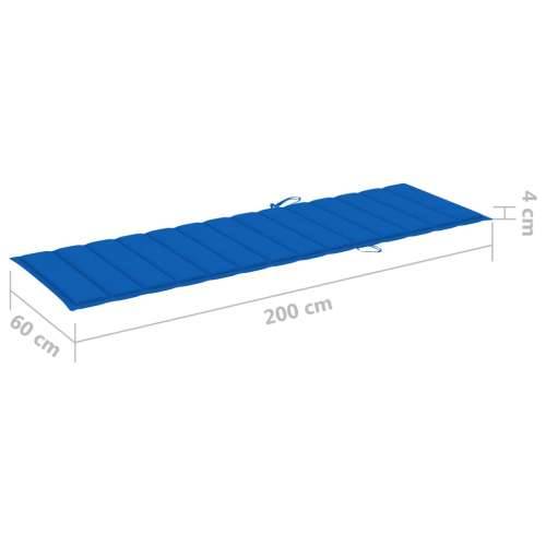 Vrtna ležaljka za 2 osobe s jastucima masivno bagremovo drvo - Kraljevski plava 200 x 123 x 85 cm 1 Cijena