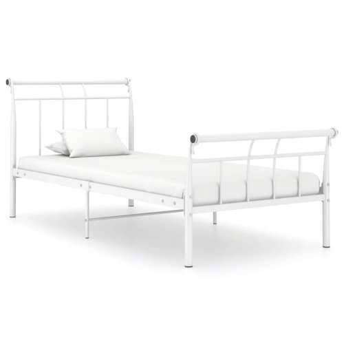 Okvir za krevet bijeli metalni 90 x 200 cm - Bijela 90 x 200 cm Cijena