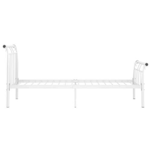 Okvir za krevet bijeli metalni 100 x 200 cm - Bijela 100 x 200 cm Cijena