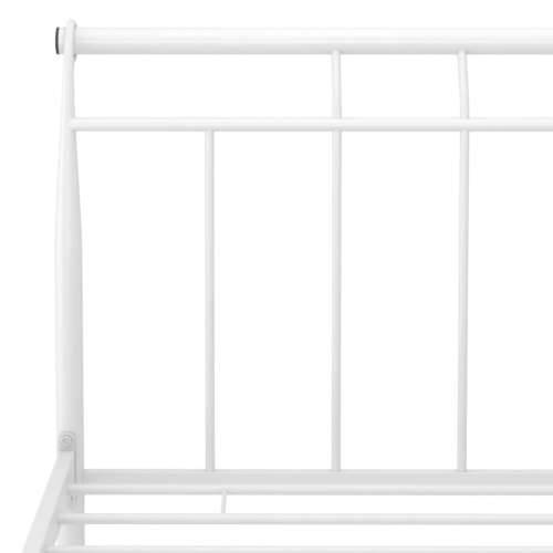 Okvir za krevet bijeli metalni 100 x 200 cm - Bijela 100 x 200 cm Cijena