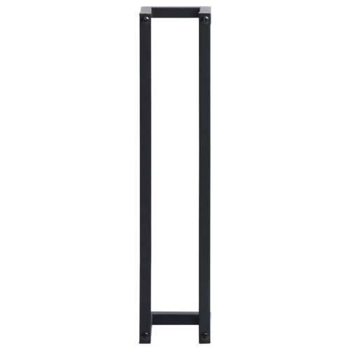 Stalak za ručnike crni 12,5 x 12,5 x 60 cm željezni - Crna 12.5 x 12.5 x 60 cm Cijena