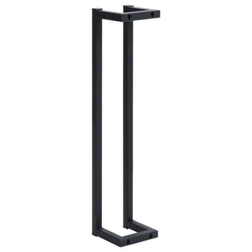 Stalak za ručnike crni 12,5 x 12,5 x 60 cm željezni - Crna 12.5 x 12.5 x 60 cm Cijena