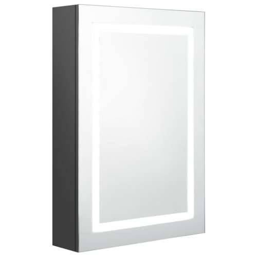 LED kupaonski ormarić s ogledalom sivi 50 x 13 x 70 cm - Siva 1 Cijena