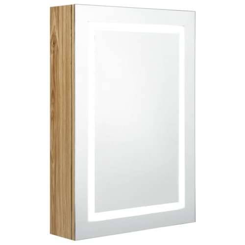 LED kupaonski ormarić s ogledalom boja hrasta 50 x 13 x 70 cm - Boja hrasta 1 Cijena