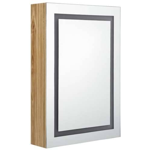 LED kupaonski ormarić s ogledalom boja hrasta 50 x 13 x 70 cm - Boja hrasta 1 Cijena