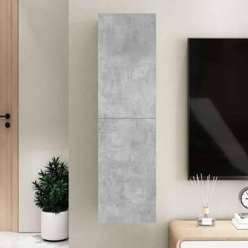 TV ormarić boja betona 30,5 x 30 x 110 cm od konstruiranog drva - Beton siva 1 110 cm Cijena
