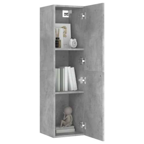 TV ormarić boja betona 30,5 x 30 x 110 cm od konstruiranog drva - Beton siva 1 110 cm Cijena