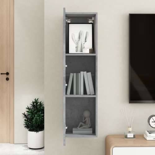 TV ormarić boja betona 30,5 x 30 x 110 cm od konstruiranog drva - Beton siva 1 110 cm Cijena