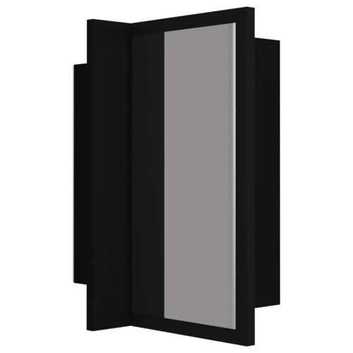 LED kupaonski ormarić s ogledalom crni 40x12x45 cm akrilni Cijena