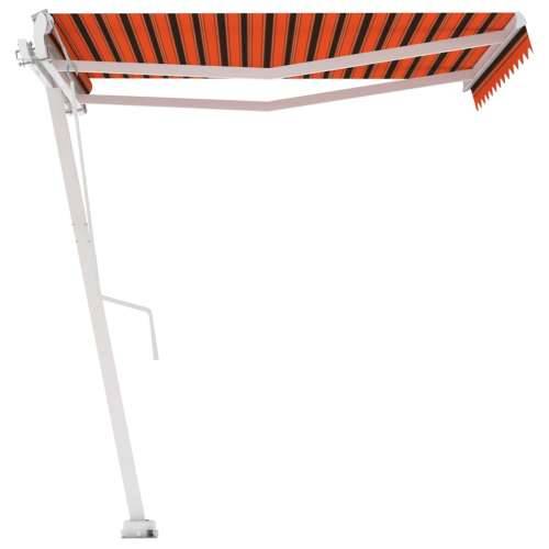 Samostojeća automatska tenda 300 x 250 cm narančasto-smeđa Cijena