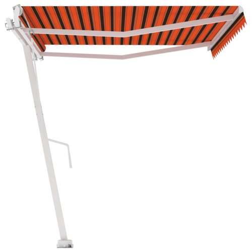 Samostojeća automatska tenda 400 x 300cm narančasto-smeđa Cijena