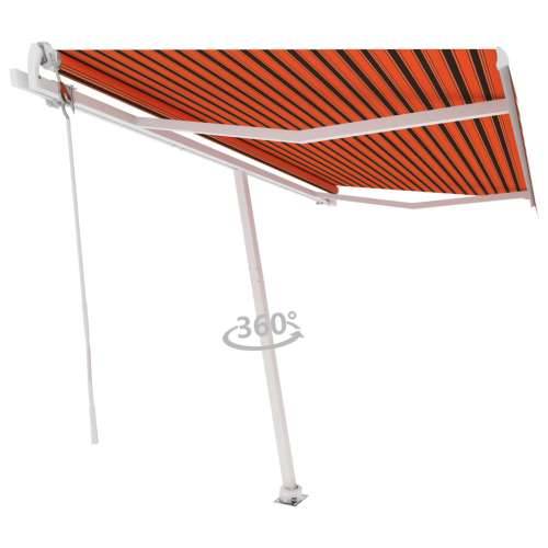 Samostojeća automatska tenda 450 x 300 cm narančasto-smeđa Cijena