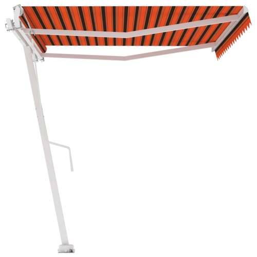 Samostojeća automatska tenda 450 x 300 cm narančasto-smeđa Cijena
