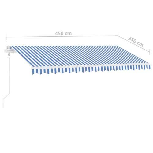 Samostojeća automatska tenda 405 x 350 cm plavo-bijela - Plava i bijela 450 x 350 cm 1 Cijena