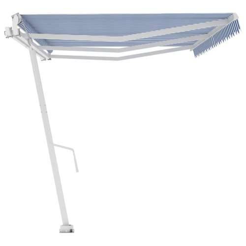 Samostojeća automatska tenda 600x350 cm plavo-bijela - Plava i bijela 600 x 350 cm 1 Cijena