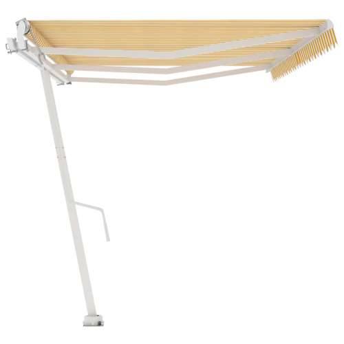 Samostojeća automatska tenda 600 x 350 cm žuto-bijela - Žuta i bijela 600 x 350 cm 1 Cijena