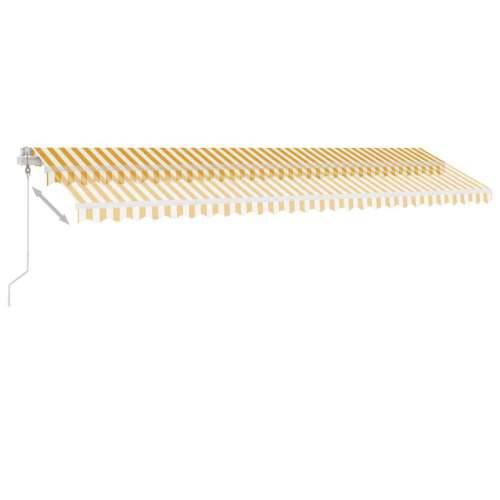 Samostojeća automatska tenda 600 x 350 cm žuto-bijela - Žuta i bijela 600 x 350 cm 1 Cijena