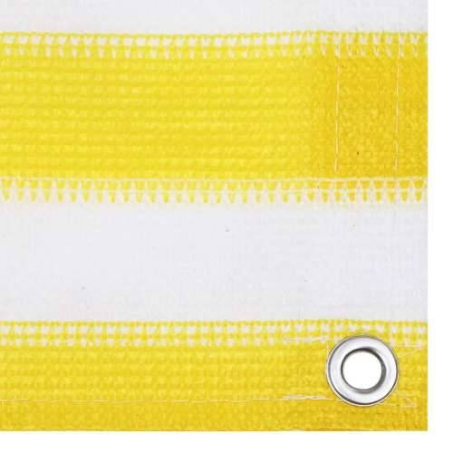 Balkonski zastor žuto-bijeli 90 x 300 cm HDPE - Žuta i bijela 90 x 300 cm Cijena