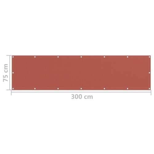 Balkonski zastor terakota 75 x 300 cm HDPE - Terakota 75 x 300 cm Cijena