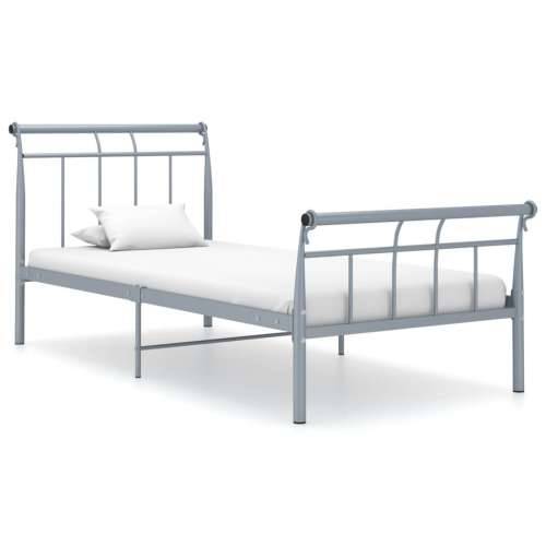 Okvir za krevet sivi metalni 100 x 200 cm - Siva 100 x 200 cm Cijena