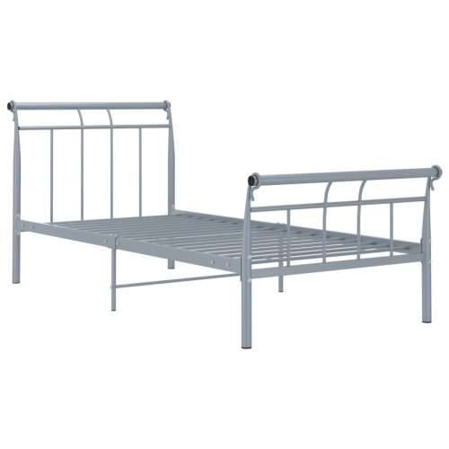 Okvir za krevet sivi metalni 100 x 200 cm - Siva 100 x 200 cm Cijena