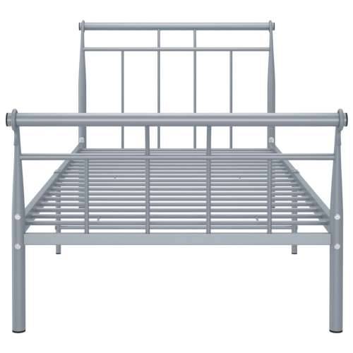 Okvir za krevet sivi metalni 100 x 200 cm - Siva 100 x 200 cm Cijena