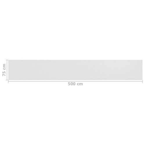 Balkonski zastor bijeli 75 x 500 cm HDPE Cijena