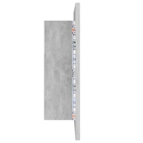 LED kupaonski ormarić s ogledalom siva boja betona akrilni Cijena