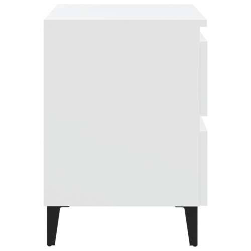 Noćni ormarići 2 kom bijeli 40 x 35 x 50 cm konstruirano drvo - Bijela 2 Cijena