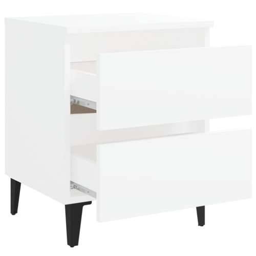 Noćni ormarići 2 kom bijeli 40 x 35 x 50 cm konstruirano drvo - Bijela 2 Cijena
