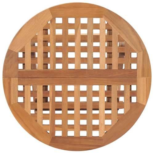 Sklopivi vrtni stol 50 x 50 x 50 cm od masivne tikovine - 1 Okruglo Cijena